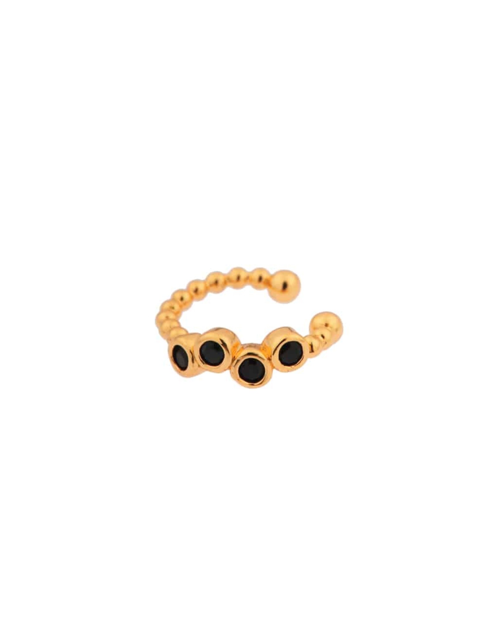 Ear cuff black dots