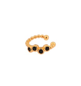Ear cuff black dots