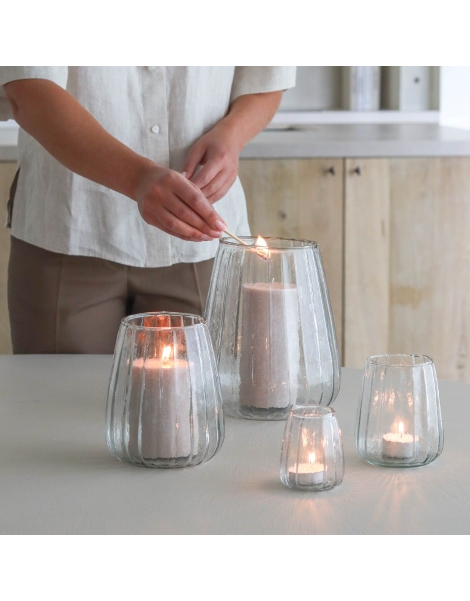 Lantaarn/Vaas glas L