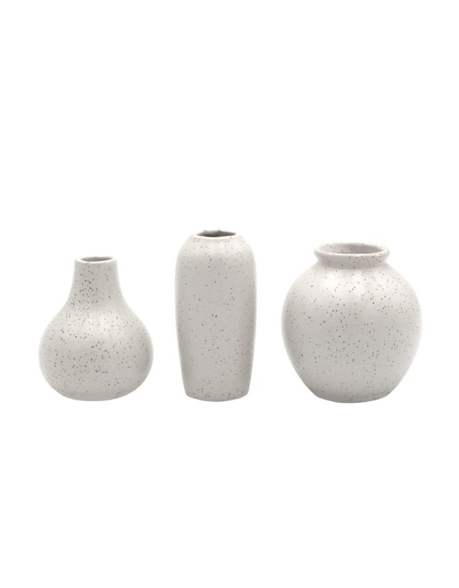 Set 3 vaasjes keramiek
