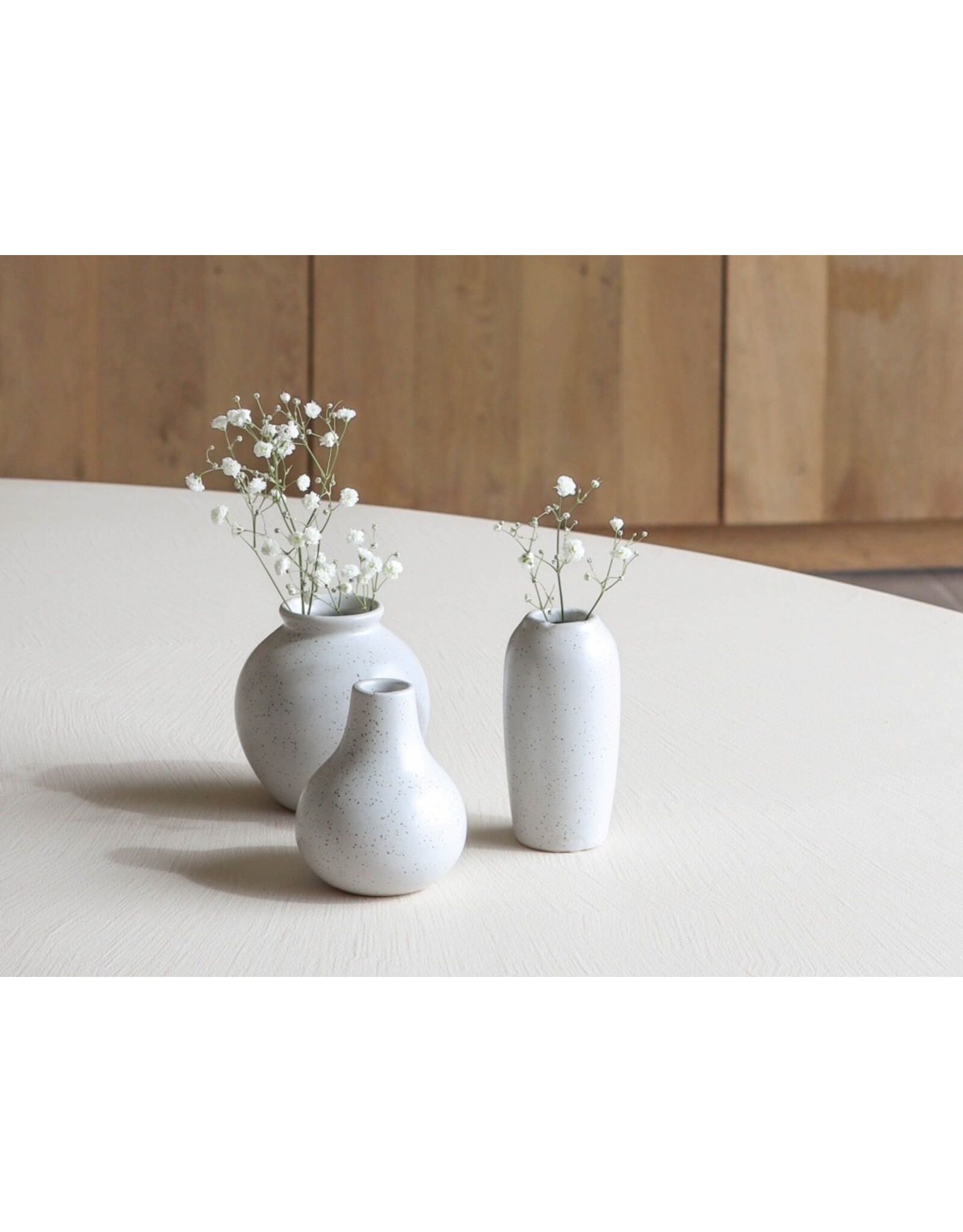 Set 3 vaasjes keramiek