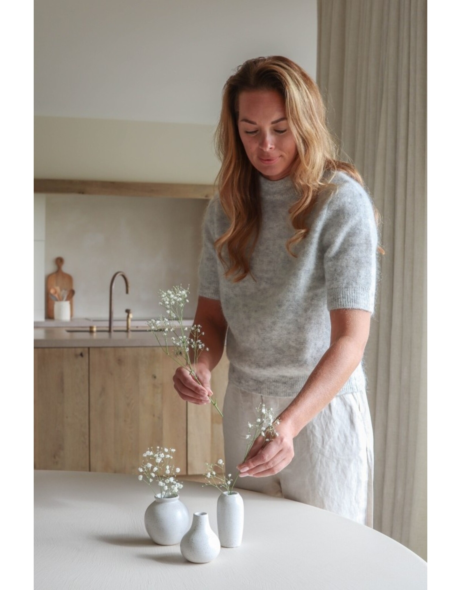 Set 3 vaasjes keramiek