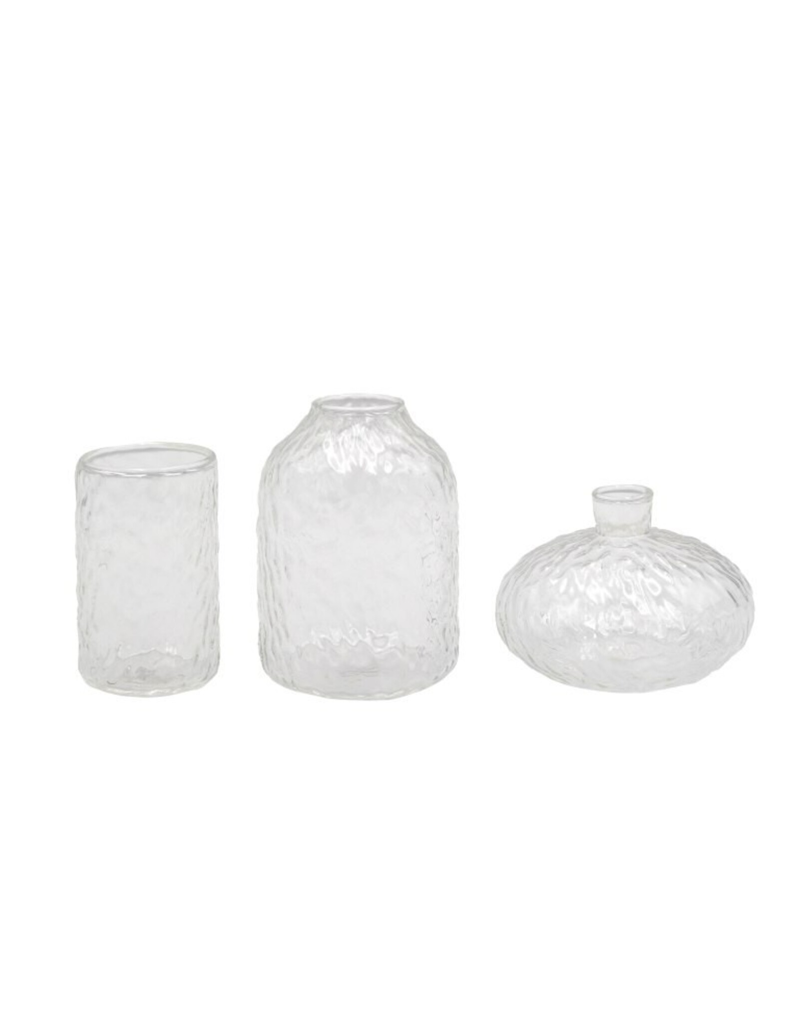 Set 3 vaasjes glas