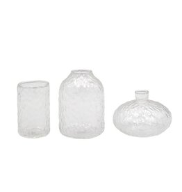 Set 3 vaasjes glas