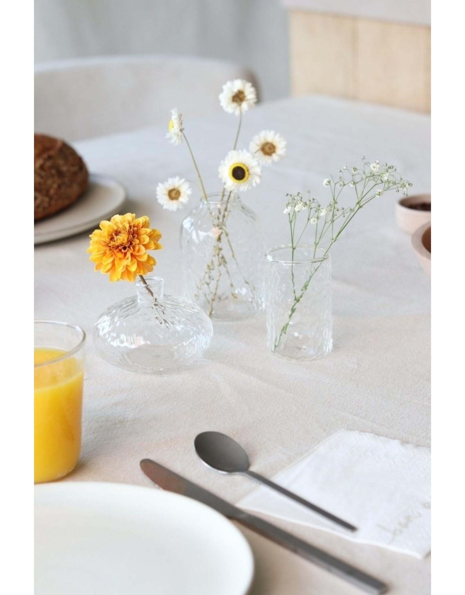 Set 3 vaasjes glas