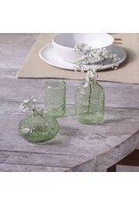 Set 3 vaasjes glas groen