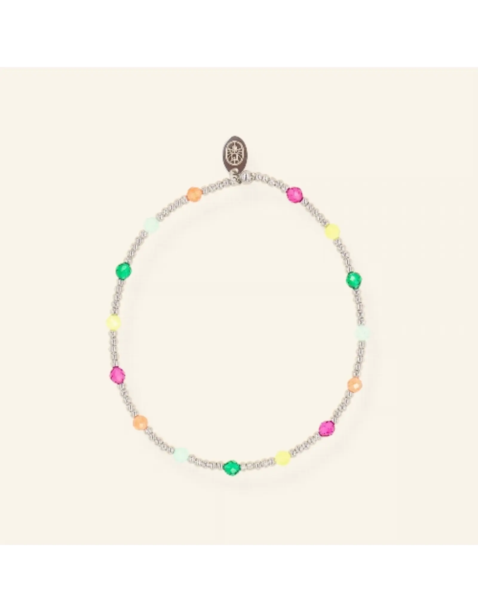 Armband summer gems zilver