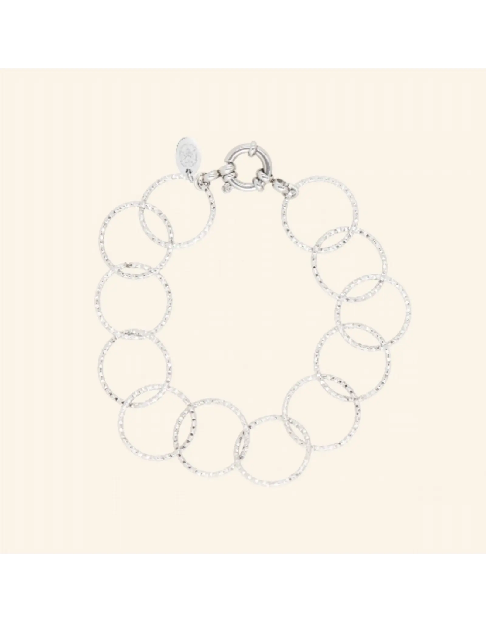 Armband cirkels zilver