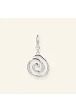 Oorringen swirl zilver