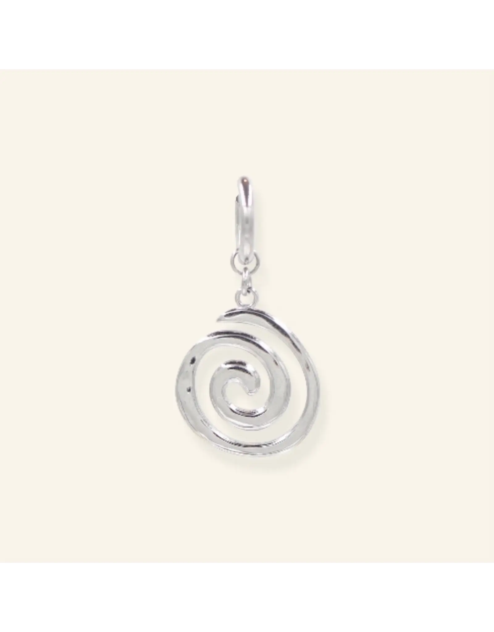Oorringen swirl zilver