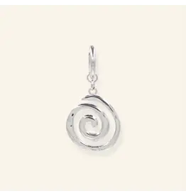 Oorringen swirl zilver