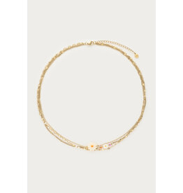 Ketting driedubbel bloemen