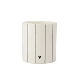 Geurkaars strepen/ hartjes M