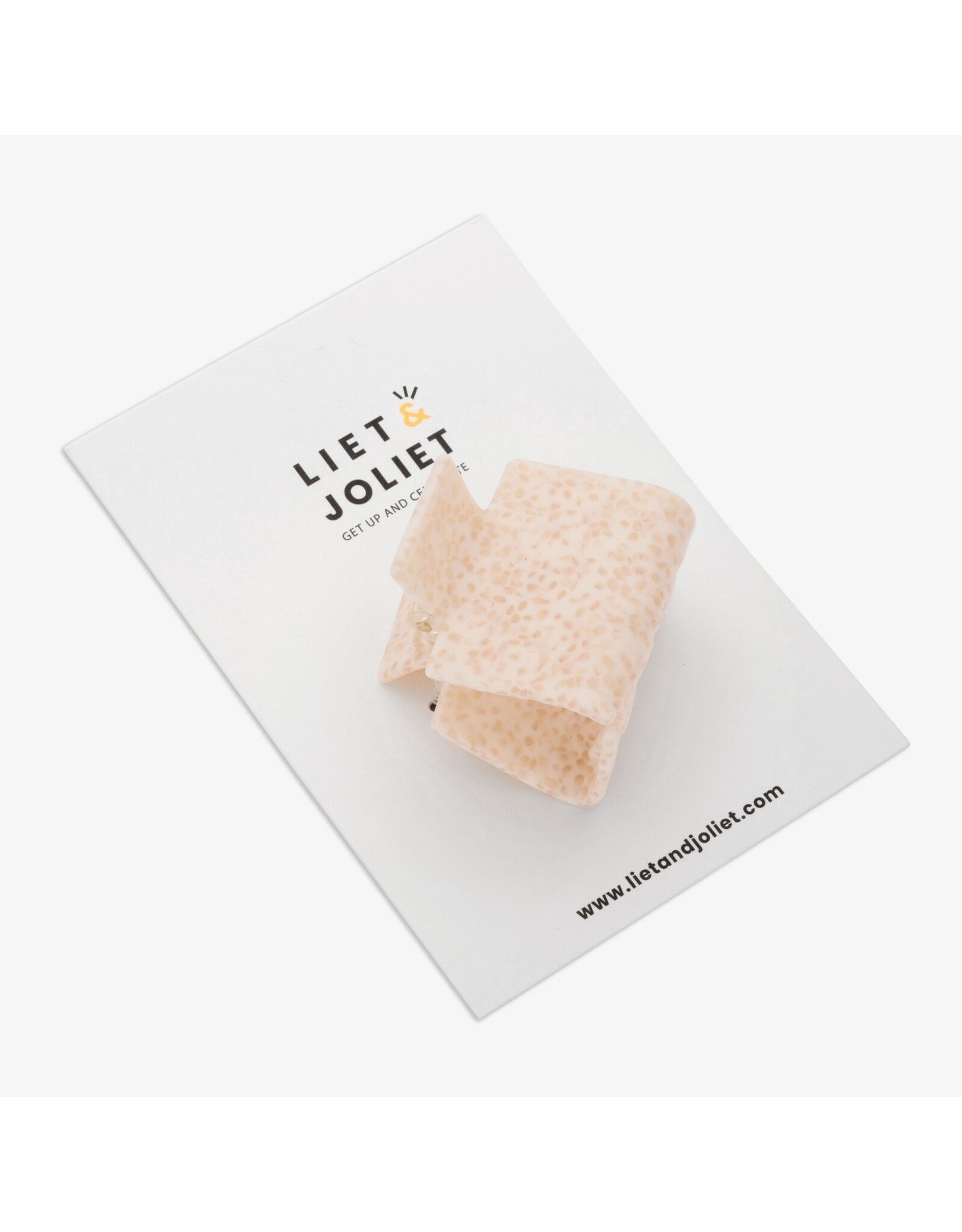 Haarspeld beige dot toe