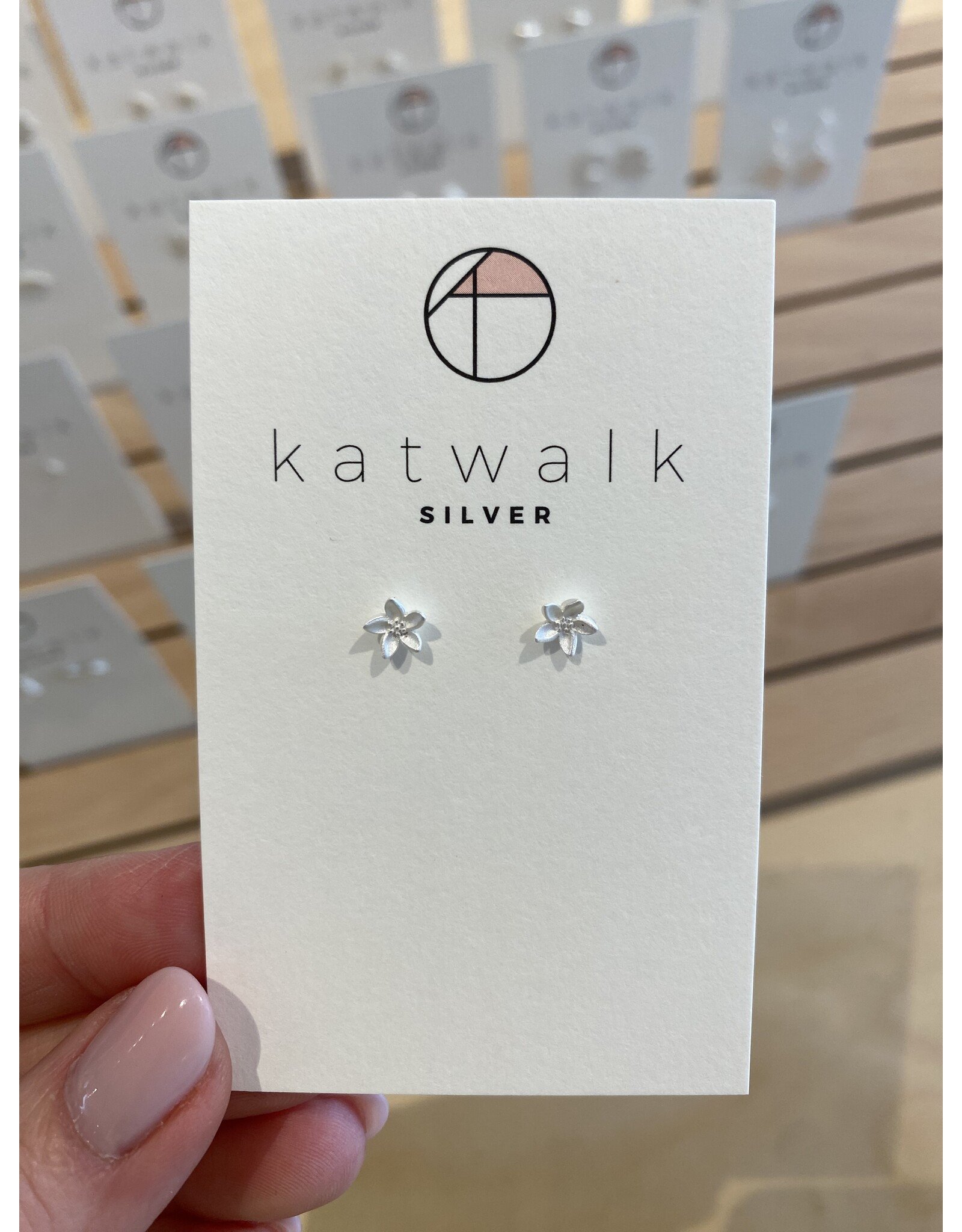 Oorstekers bloem zilver