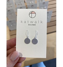 Oorhangers dot gehamerd zilver