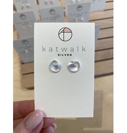 Studs swirl zilver