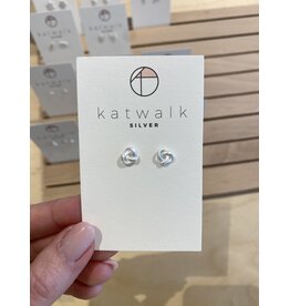 Oorstekers knoop zilver