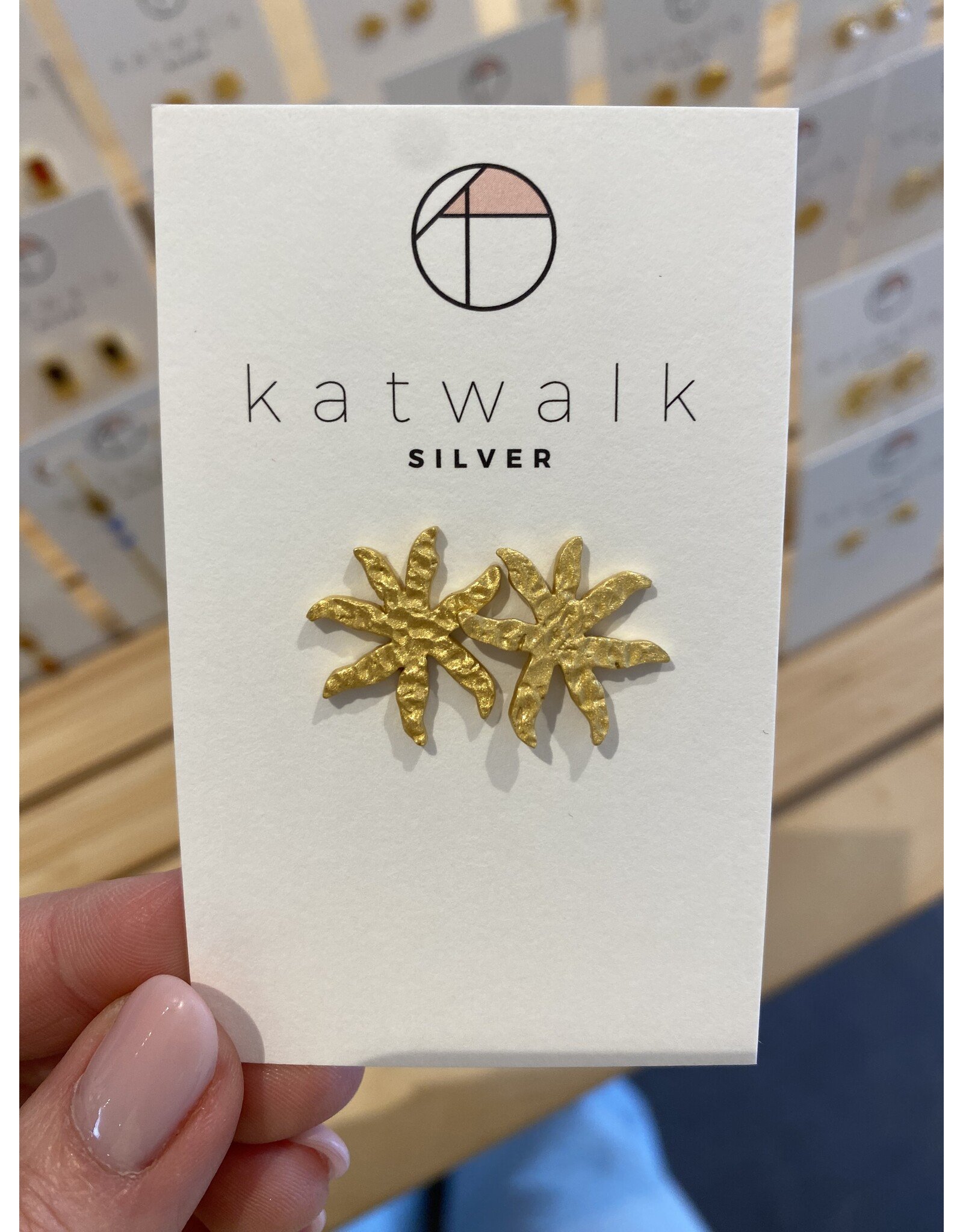 Oorstekers bloem ster goud