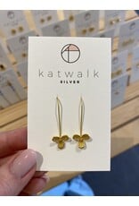 Oorhangers bloem goud