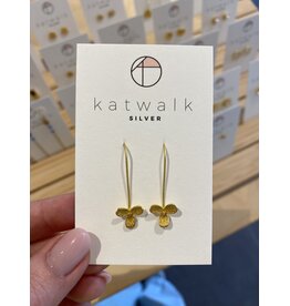 Oorhangers bloem goud