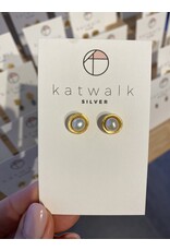 Oorstekers parel goud