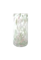 Vaas luipaard munt/roze