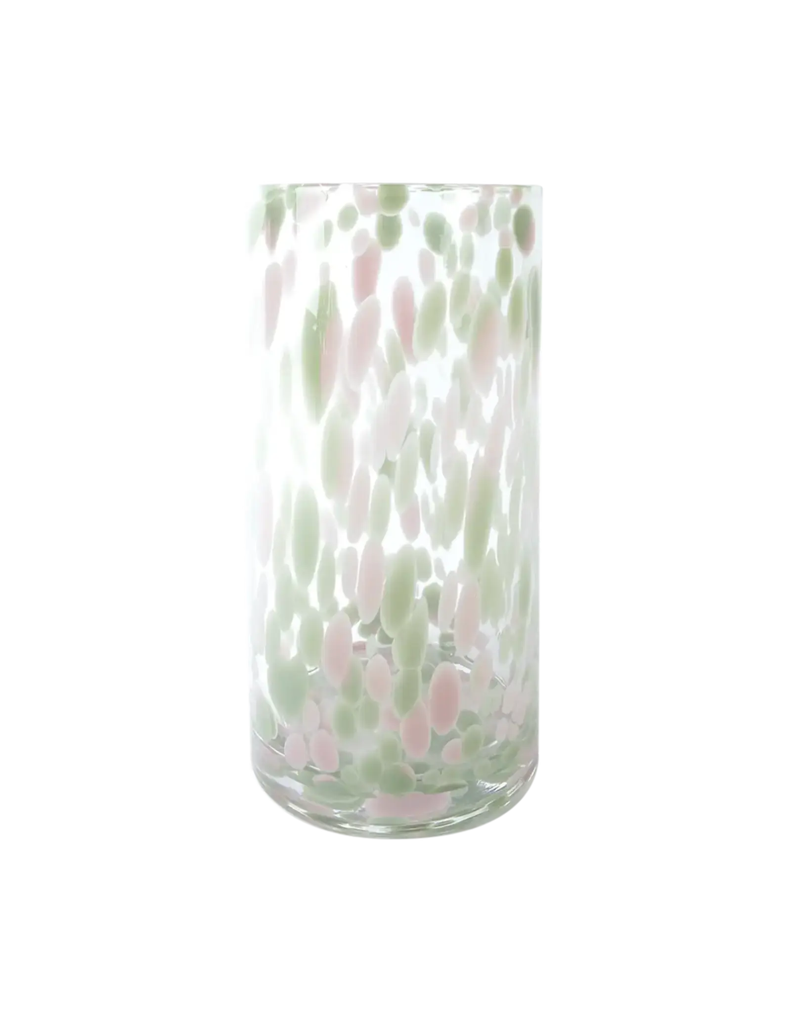 Vaas luipaard munt/roze