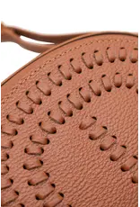 Crossbody cognac detail