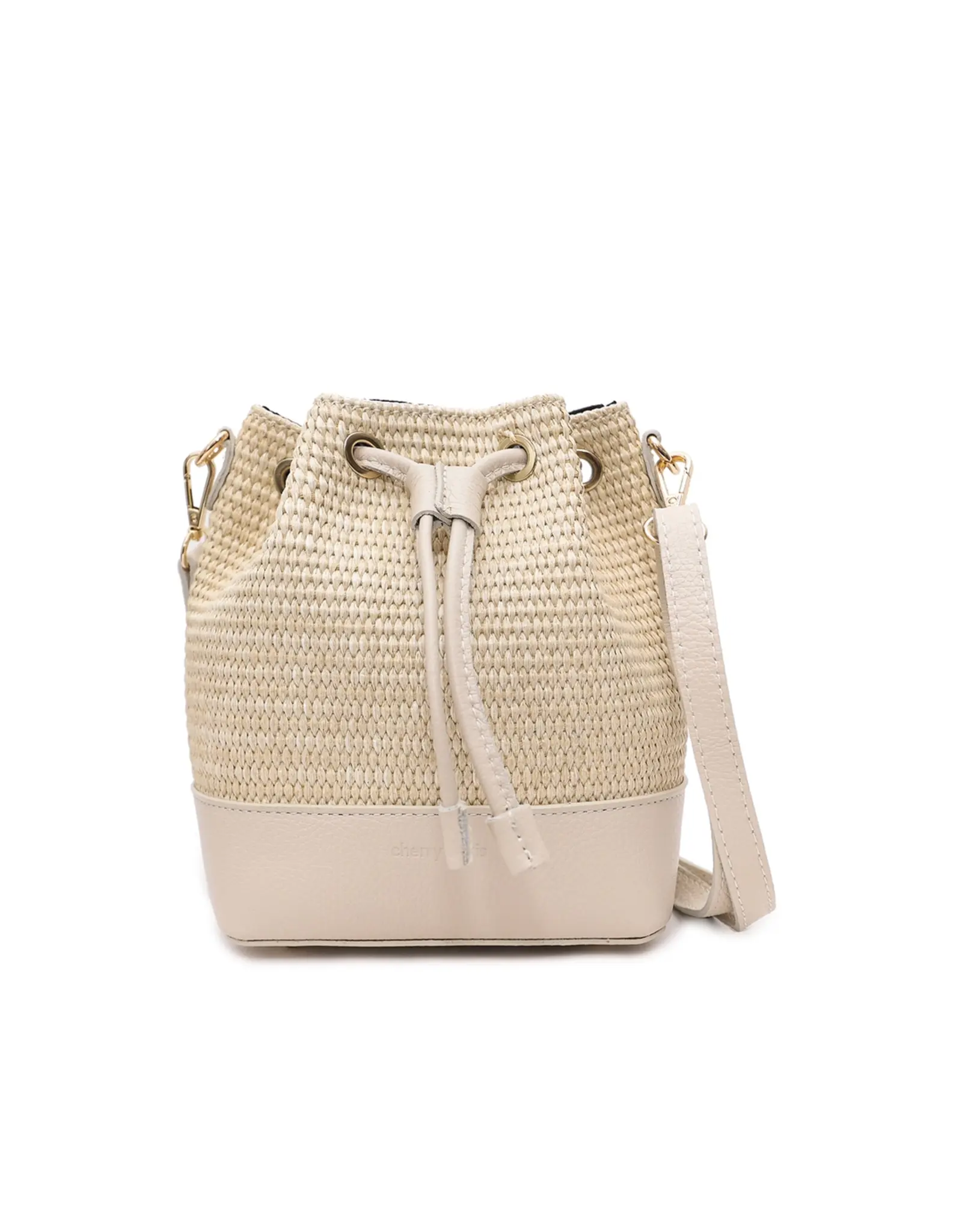 Tas raffia beige