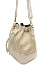 Tas raffia beige