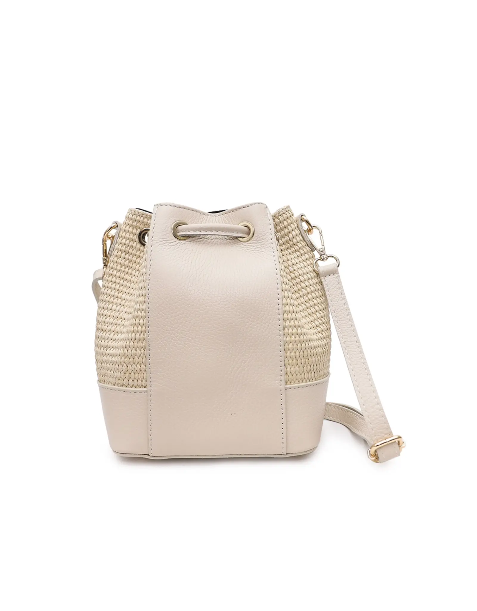 Tas raffia beige