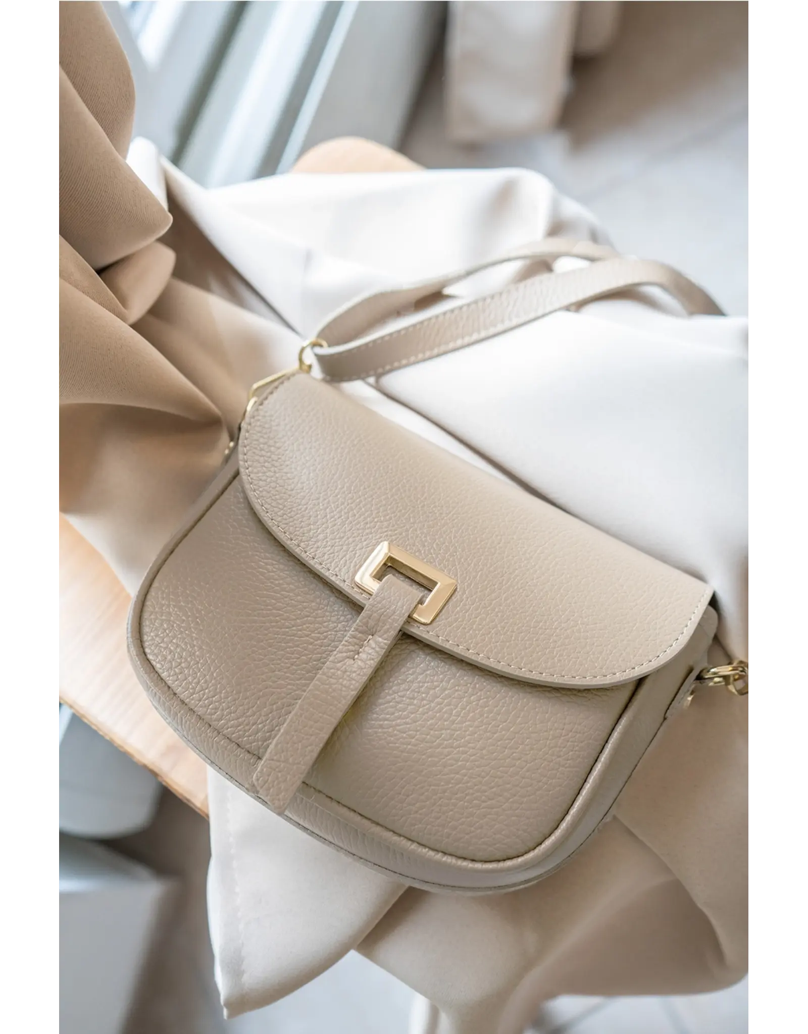 Schoudertas Fantine beige