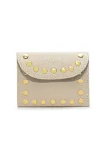 Portemonnee studs beige