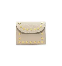 Portemonnee studs beige