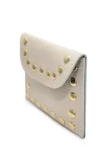 Portemonnee studs beige