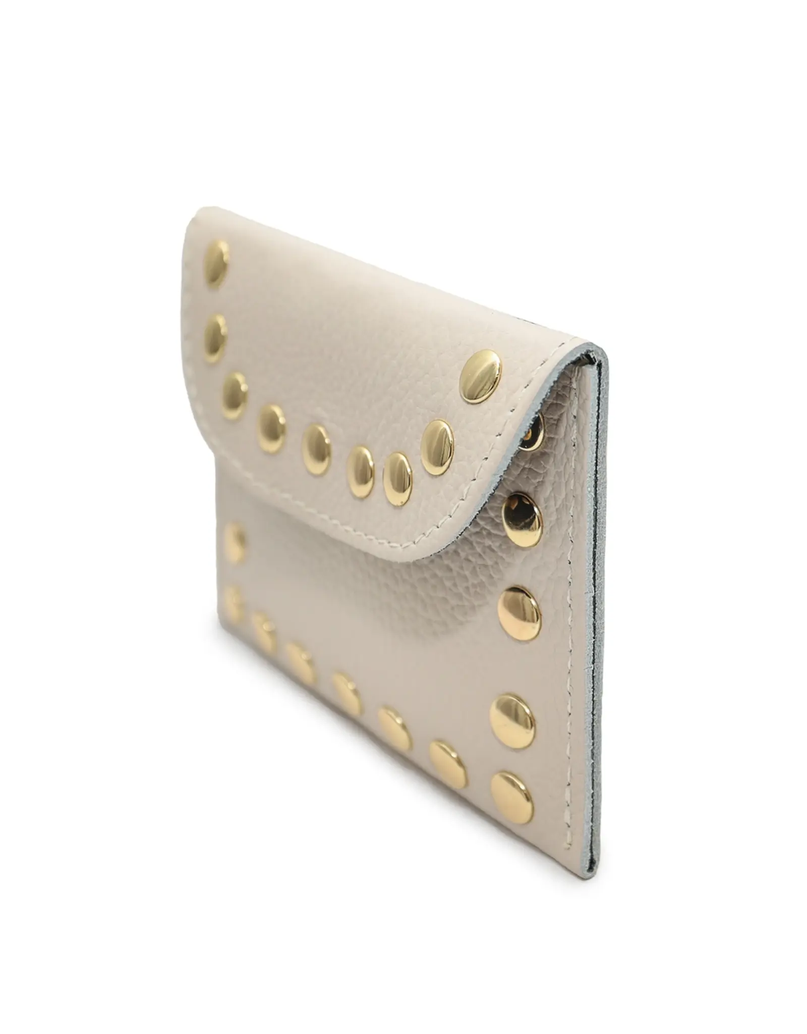 Portemonnee studs beige