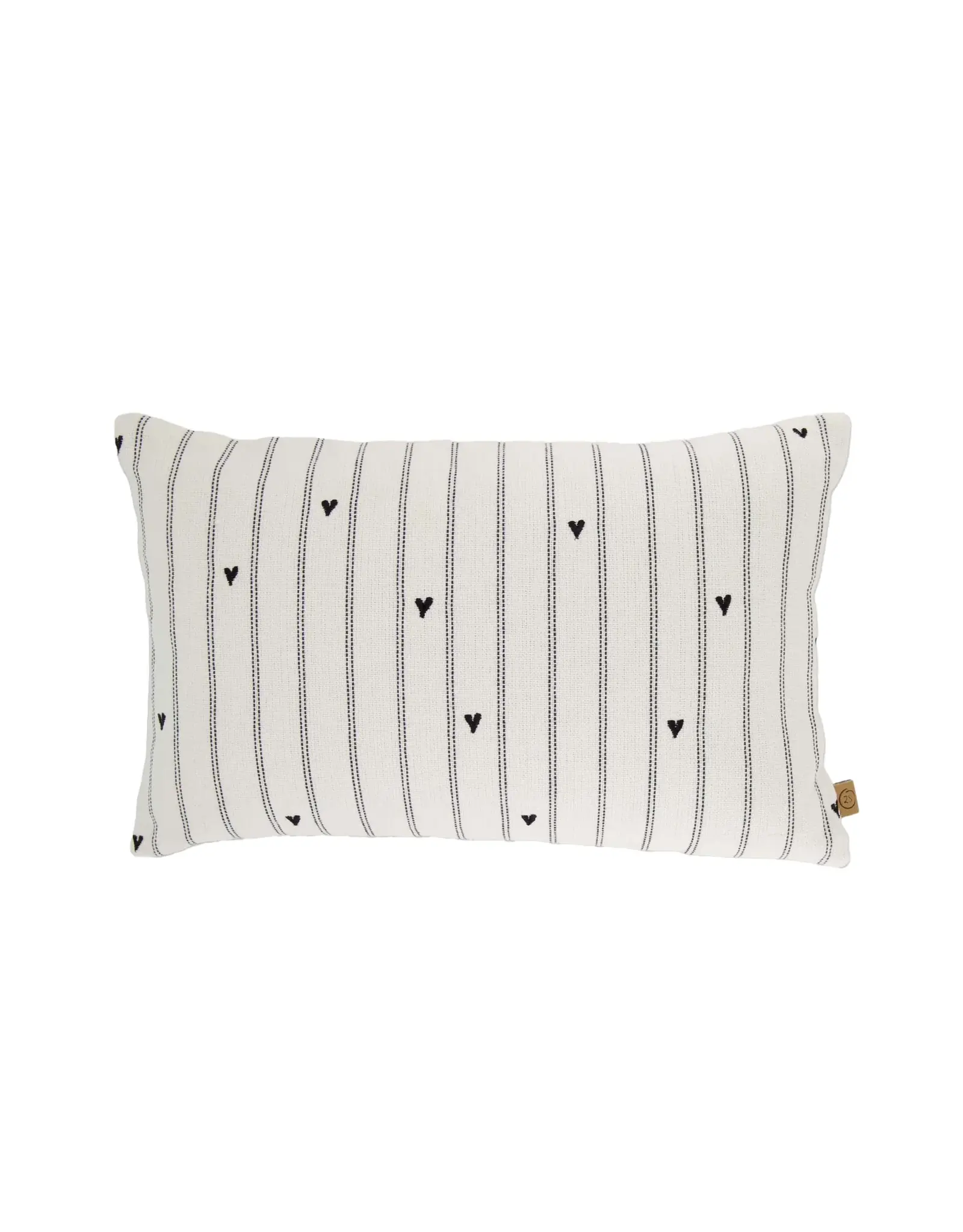 Kussen strepen hartjes