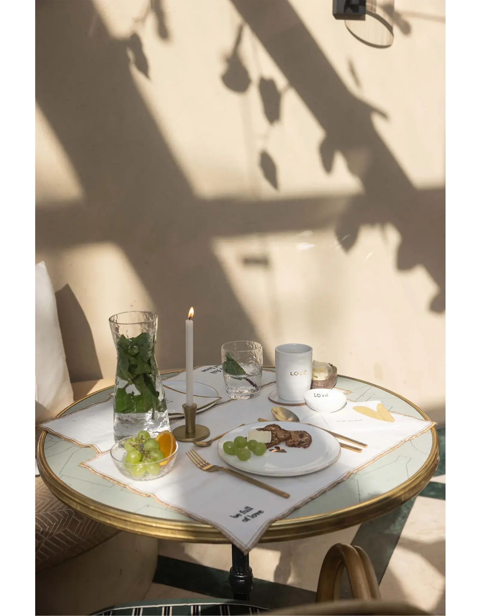 Waterkan glas hartje