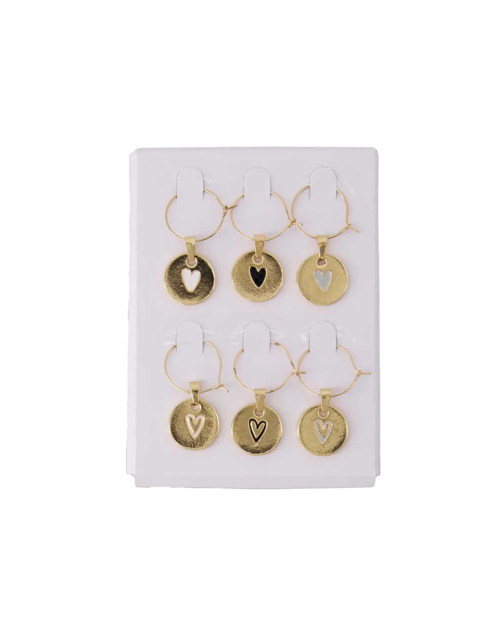 Set 6 wijnglashangers doosje