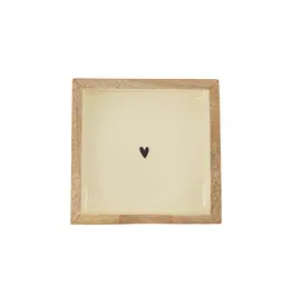 Servethouder hout vierkant