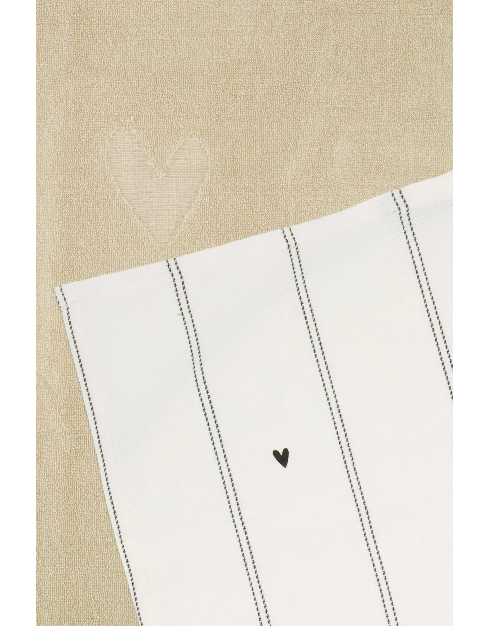 Keukenset strepen hartjes