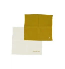 Set 2 vaatdoekjes love this day hartje