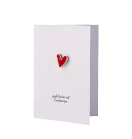 Wenskaart gefeliciteerd tortelduifjes