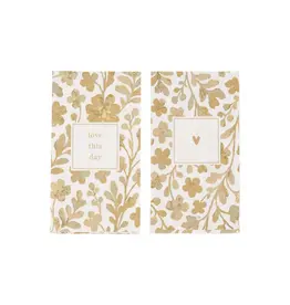 Servetten bloemen Love this day