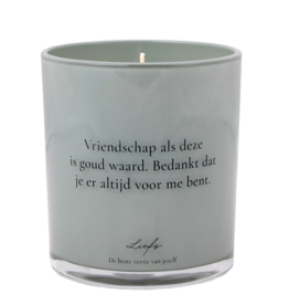 Geurkaars Vriendschap als deze is goud waard