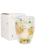 Geurkaars theeglas Ma-de-liefste