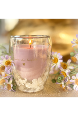 Geurkaars theeglas Voor de liefste