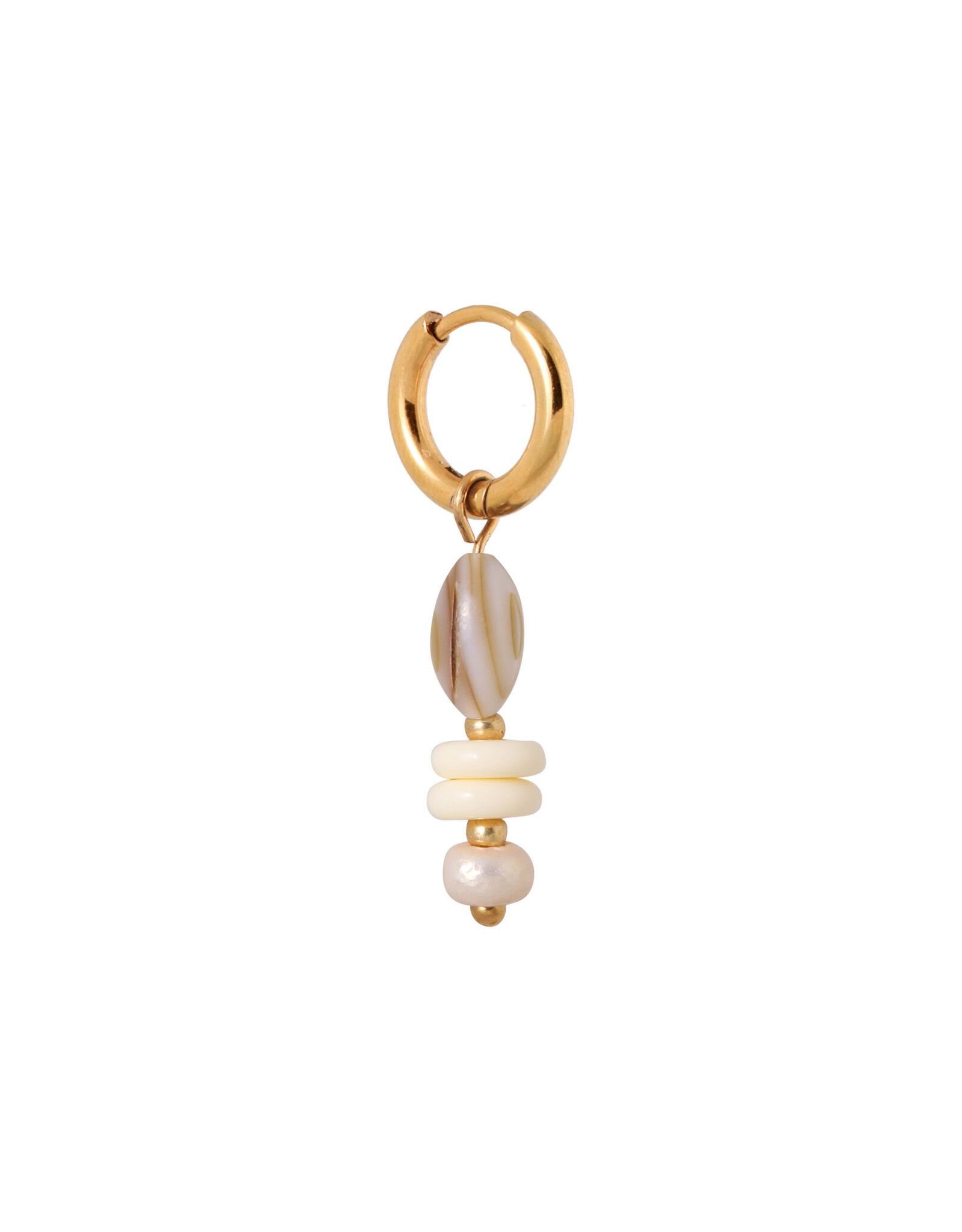 Oorring natural shell 1 stuk