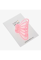 Haarspeld roze raster